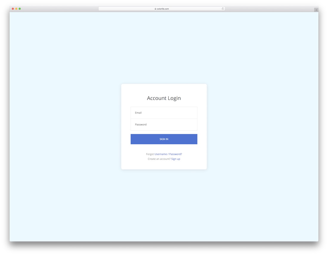 login form v19